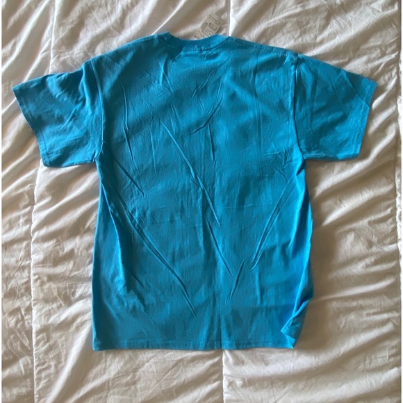 Rockstar Blue Graphic Tee Size L Women Men Kids Teens T Shirt - Picture 4 of 4